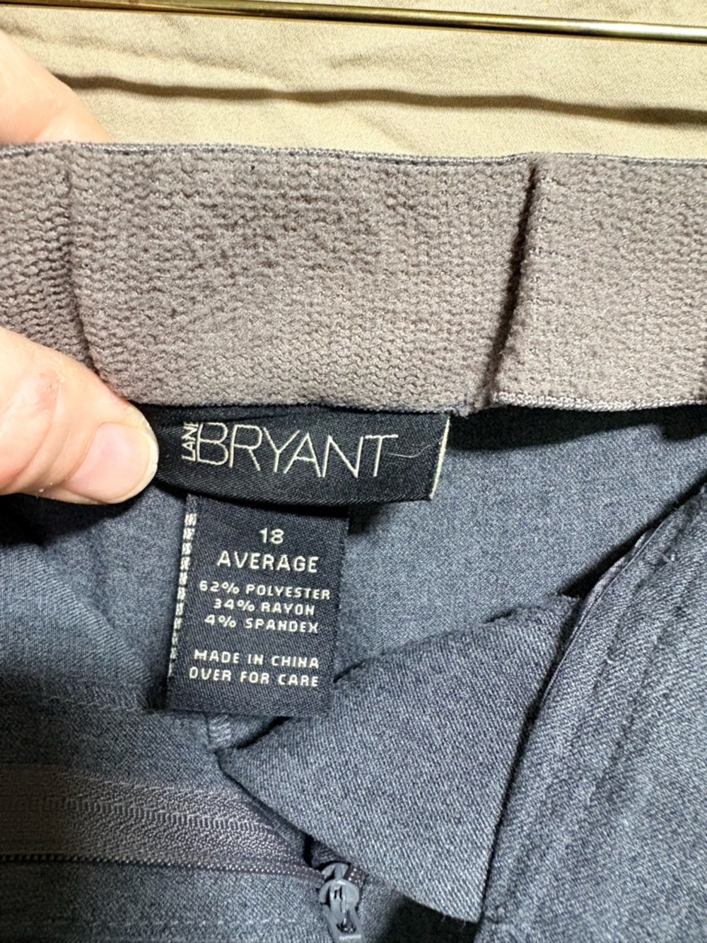 Lane Bryant women's Slate grey Dress Pants - Straight Leg - Picture 3 of 3
